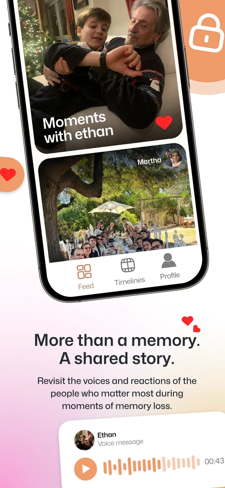 Memoriz today: shared moments with voice messages
